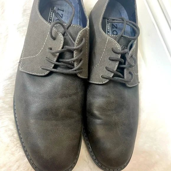 Izod Mens Size 11.5M IKE Charcoal Cap Toe Oxfords NWT Memory Foam Izod | Shoes | Izod Image Memory Foam Oxford Shoe Sz 3  main image 3